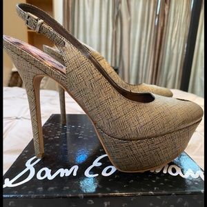 Sam Edelman platform slingbacks